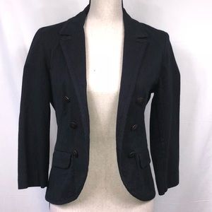 Frenchi Gray Pinstripe Open Front Blazer Jr Large